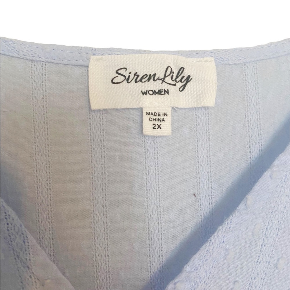 Siren Lily sleeveless Top Women Size 2X Summer Coastal - Picture 6 of 8